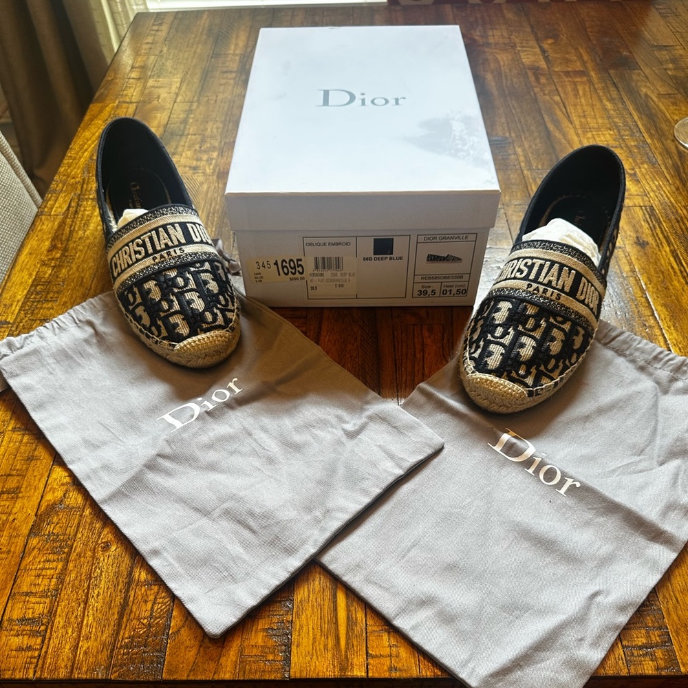 AUTHENTIC Christian Dior Espadrilles size 39.5